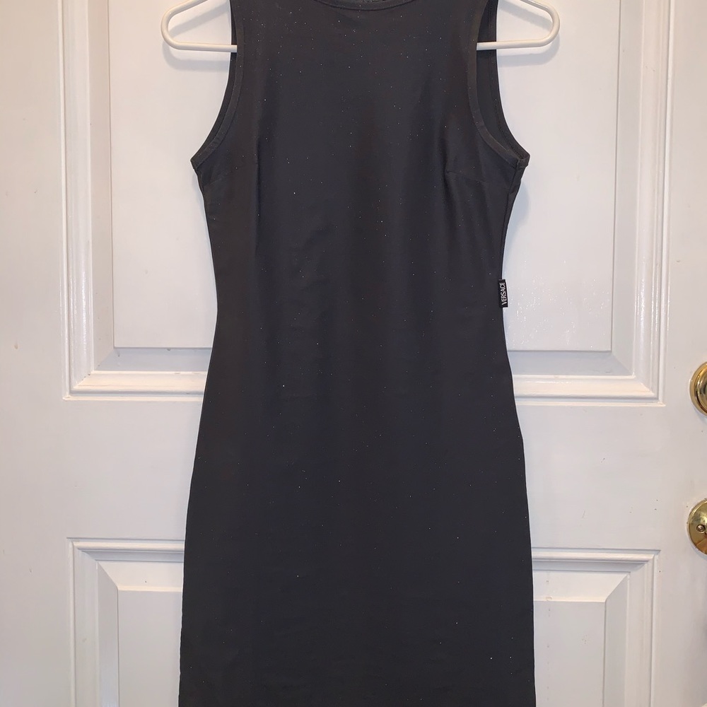 Grey Versace Jeans Couture Dress Sparkles S 26 40
